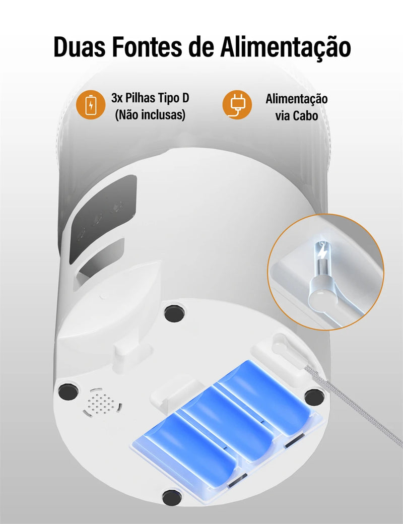 Alimentador Automático 4L para Gatos e Cães com Controle Remoto wifi