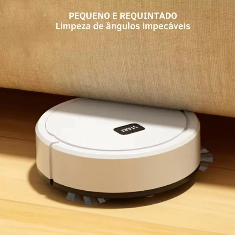 Aspirador Robo Automático - Robo Aspirador de Pó e Passa Pano